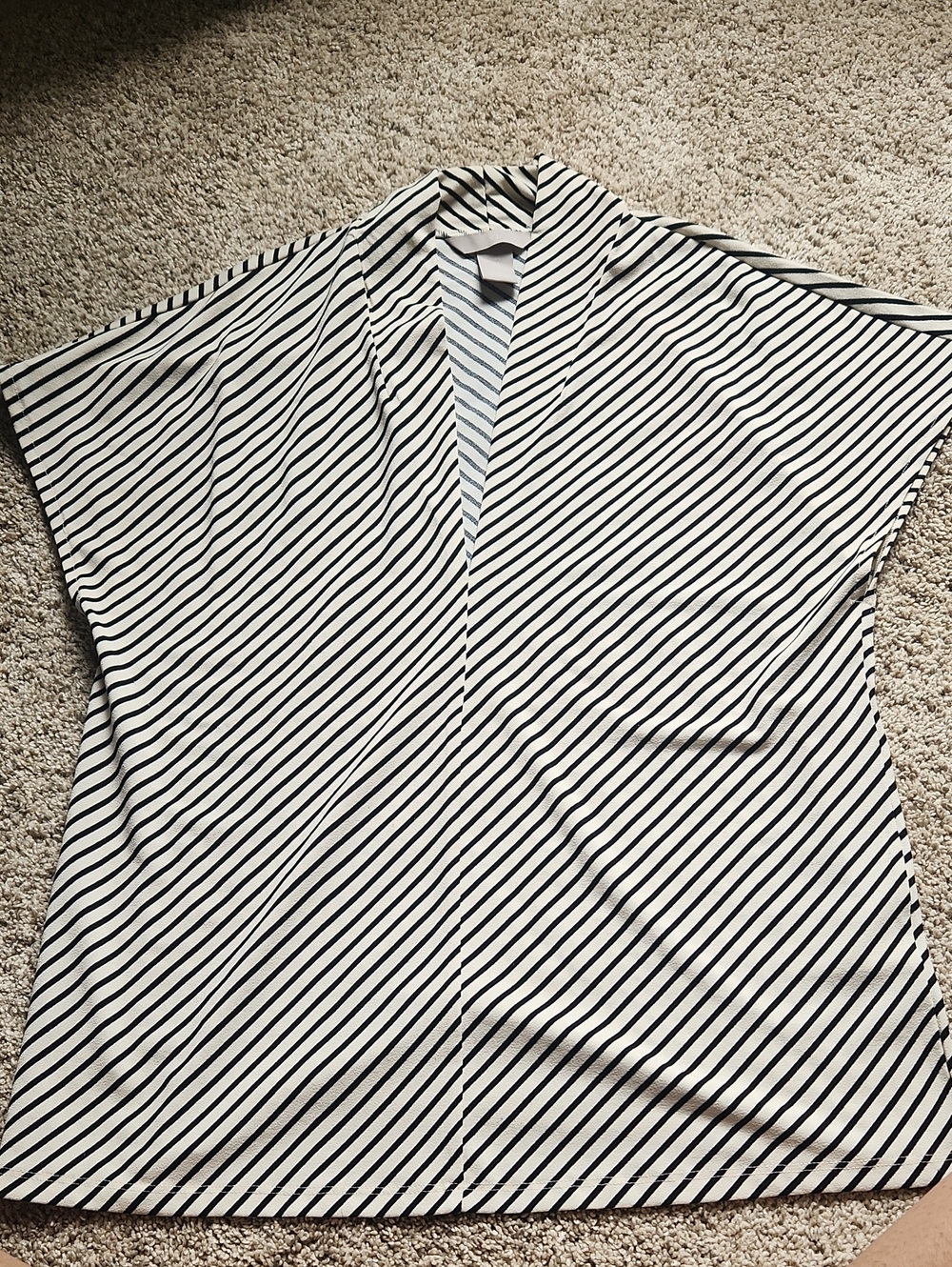 H&M Black and White Striped Top